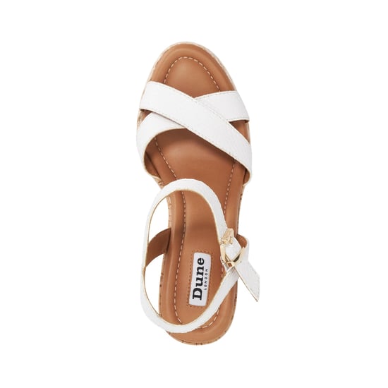 Dune Ladies Kindest - Cork And Woven Wedge Sandals - Image 4