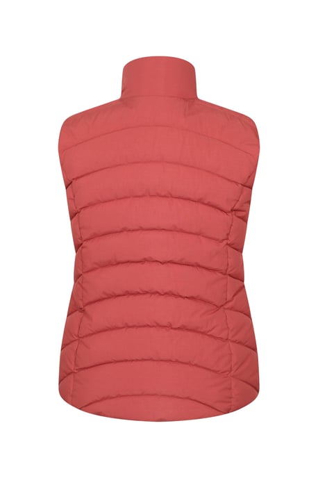 'Opal' Women's Padded Gilet with Front Pockets Winter Warm Rain Coat Orange - Image 3
