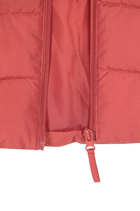 'Opal' Women's Padded Gilet with Front Pockets Winter Warm Rain Coat Orange - Image 5