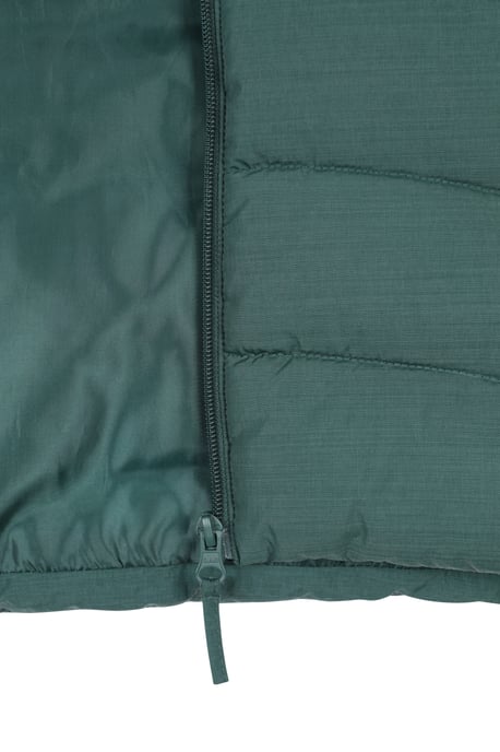 'Opal' Women's Padded Gilet with Front Pockets Winter Warm Rain Coat Dark Green - Image 5