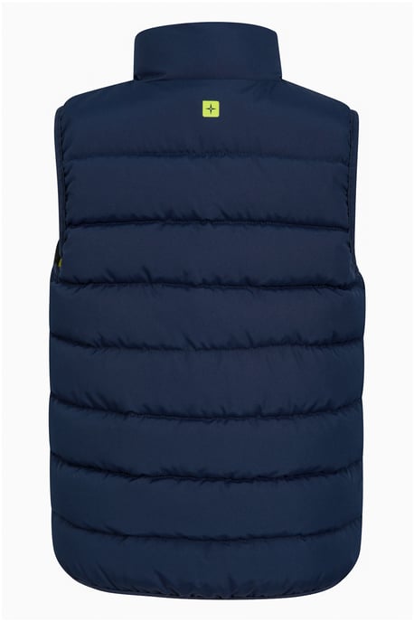 'Rocko' Kids Gilet Water Resistant Padded Everyday Rain Coat Navy - Image 3