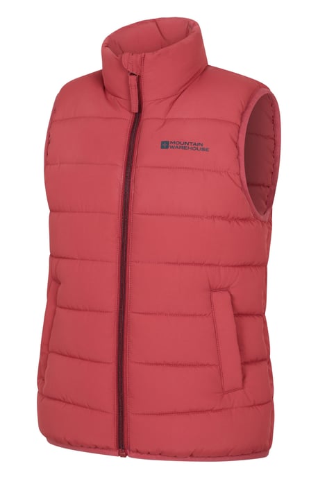 'Rocko' Kids Gilet Water Resistant Padded Everyday Rain Coat Rust - Image 2