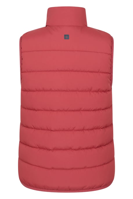 'Rocko' Kids Gilet Water Resistant Padded Everyday Rain Coat Rust - Image 3