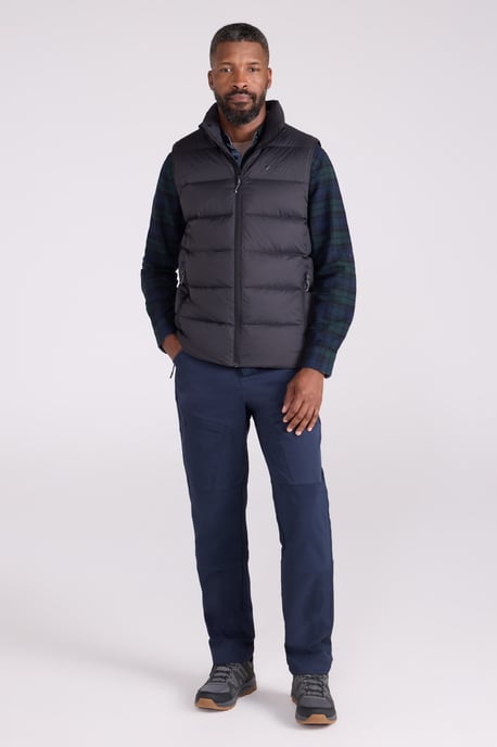 'Stratus' Men's Extreme Down Padded Gilet Water Resistant Body Warmer Jacket Black - Image 2