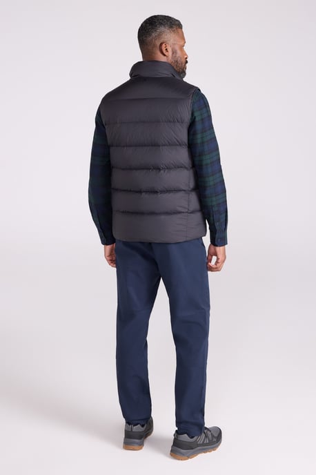 'Stratus' Men's Extreme Down Padded Gilet Water Resistant Body Warmer Jacket Black - Image 4