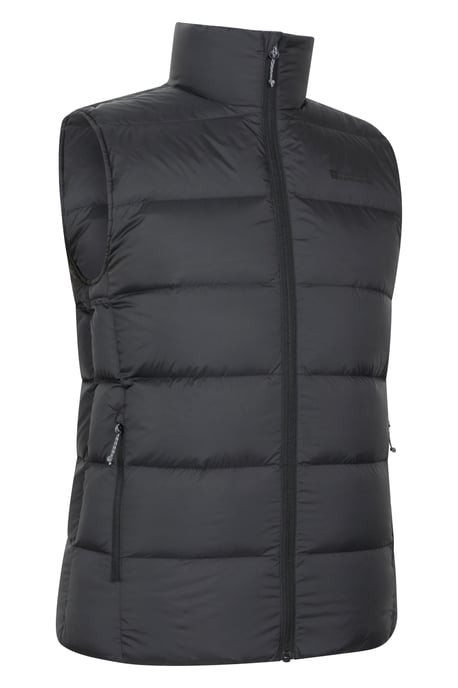 'Stratus' Men's Extreme Down Padded Gilet Water Resistant Body Warmer Jacket Black - Image 6