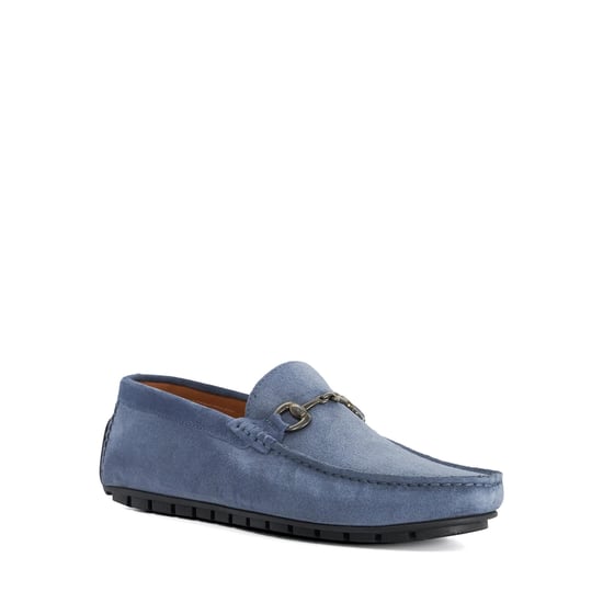 Dune Mens Brackon - Snaffle Trim Suede Loafers - Image 1