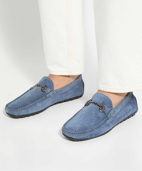 Dune Mens Brackon - Snaffle Trim Suede Loafers - Image 3
