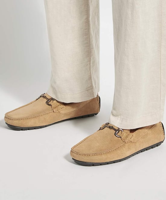 Dune Mens Brackon - Snaffle Trim Suede Loafers - Image 3
