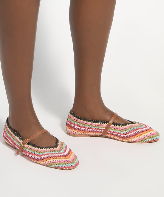 Dune Ladies Haloha - Rainbow Raffia Mary-Janes - Image 3