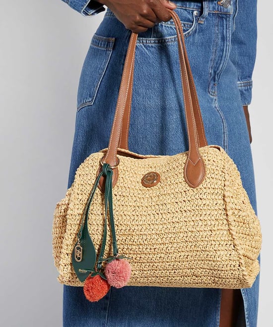 Dune Accessories Devotedly - Raffia Double Grab Handle Tote Bag - Image 2