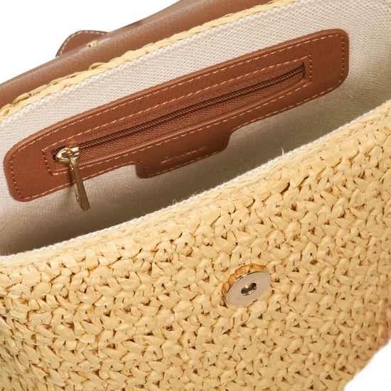 Dune Accessories Dimple - Raffia Crossbody Bag - Image 3