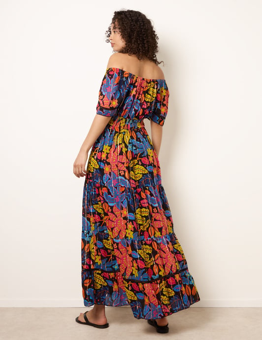 Bardot Tassel Tie Tiered Maxi Dress - Image 4