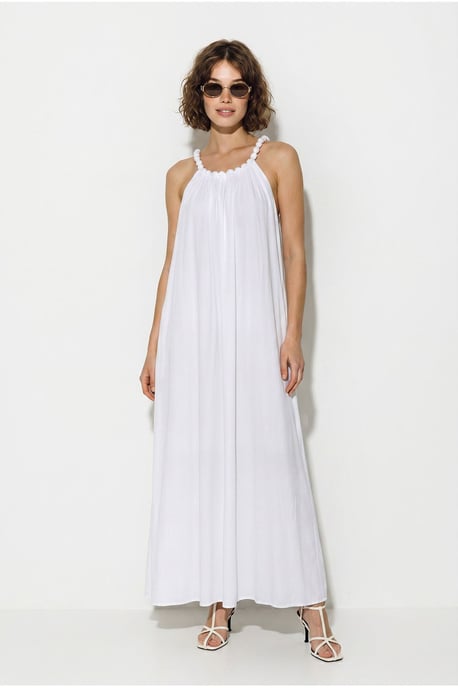 Women's Halter Maxi Dress With Pocket - Image 4