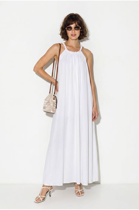 Women's Halter Maxi Dress With Pocket - Image 5