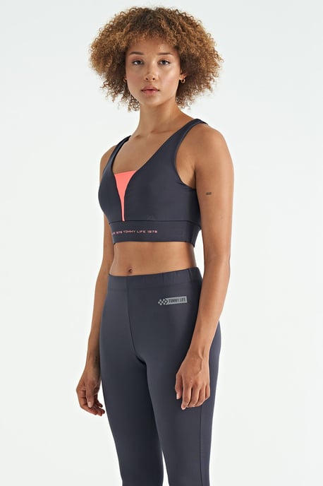 Women's Color-Blocked Sleeveless Crop Sports Top - Image 6