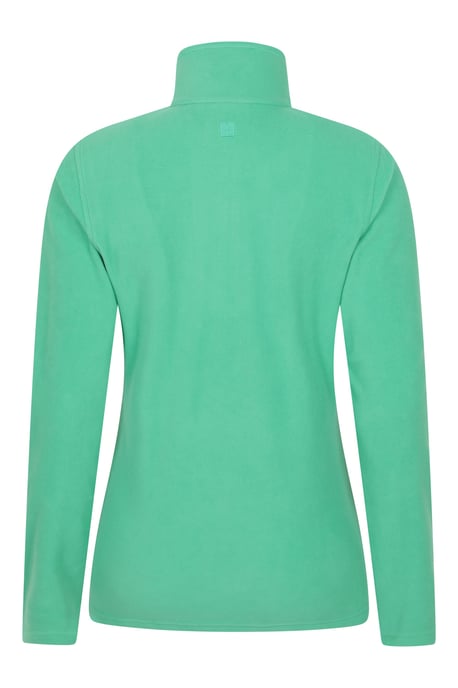 'Camber' Women's Striped Fleece Top Half Zip Quick Dry Breathable Sweater Green - Image 2