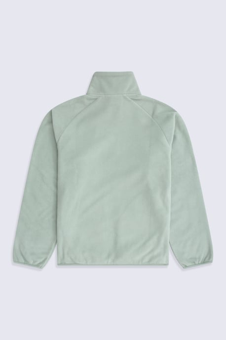 'Stockholm' Women's Fleece Jacket Half Zip Warm Cosy Sweater Pale Green - Image 6