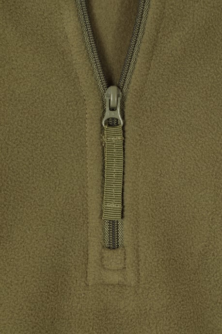 'Camber II' Men's Half Zip Fleece Top Antipill Breathable Casual Winter Sweater Green - Image 4