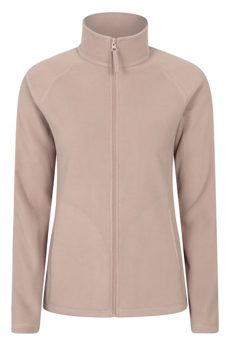 'Raso' Women's Fleece Jacket Full Zip Soft Touch Warm Outdoors Layer Breathable Gilet Beige - Image 1