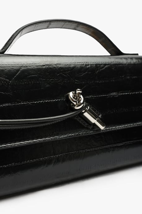 Wheres That From Womens Petal Envelope Style Eel Print Clutch Bag - Image 3