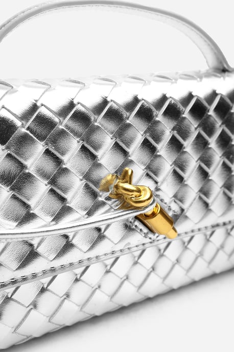 Wheres That From Womens Petal Envelope Style Woven Clutch Bag - Image 5