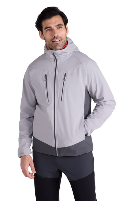 'Ambit' Men's Softshell Jacket Water Resistant Windproof Coat Grey - Image 2