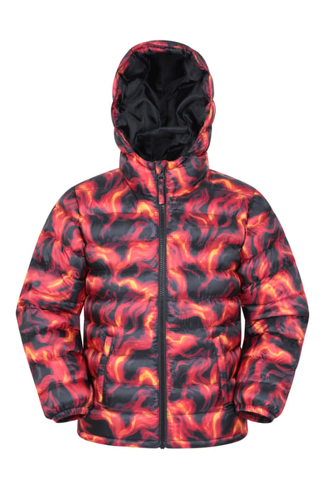 'Printed Seasons' Kids Padded Jacket Water Resistant Cosy Winter Coat - Image 1