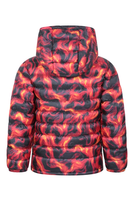 'Printed Seasons' Kids Padded Jacket Water Resistant Cosy Winter Coat - Image 3