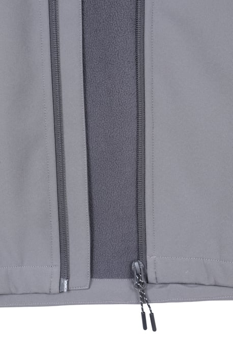 'Exodus' Men's Softshell Jacket Insulated Breathable Water Resistant Coat Grey - Image 4