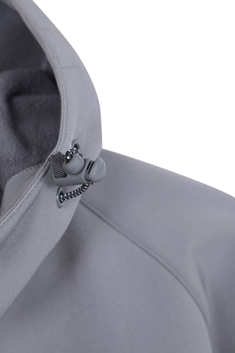 'Exodus' Men's Softshell Jacket Insulated Breathable Water Resistant Coat Grey - Image 6
