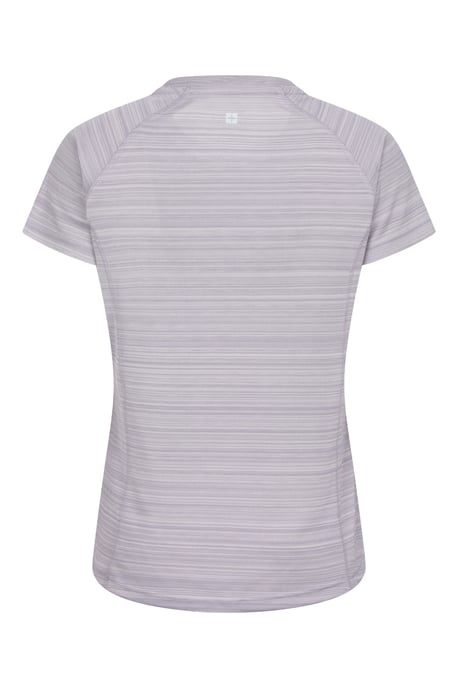 'Endurance' Women's Striped Tee Sun Protection Everyday Gym T-Shirt - Image 3
