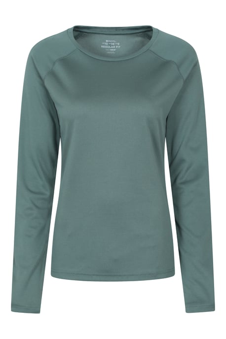 'Endurance' Women's Top Sun Protection Breathable Sports Tee Olive - Image 1