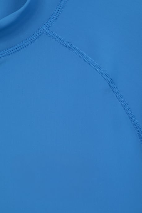 Men's Long Sleeve Rash Vest Sun Protection Quick Drying Swimwear Stretchy Beach Surf Top Medium Blue - Image 4
