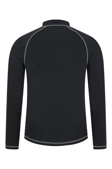 Men's Long Sleeve Rash Vest Sun Protection Quick Drying Swimwear Stretchy Beach Surf Top Multicolour - Image 3