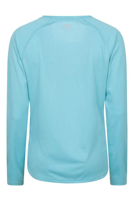 'Endurance' Women's Top Sun Protection Breathable Sports Tee Light Blue - Image 3