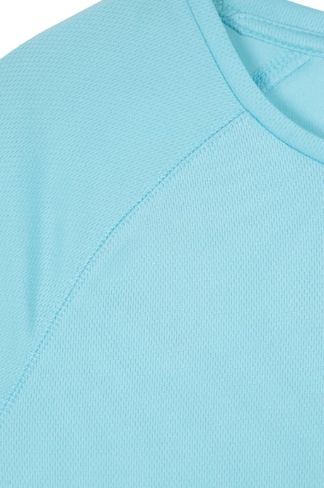 'Endurance' Women's Top Sun Protection Breathable Sports Tee Light Blue - Image 4