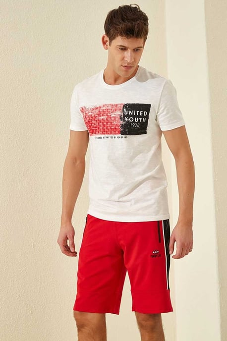 Men's Striped Jersey Shorts - Image 4