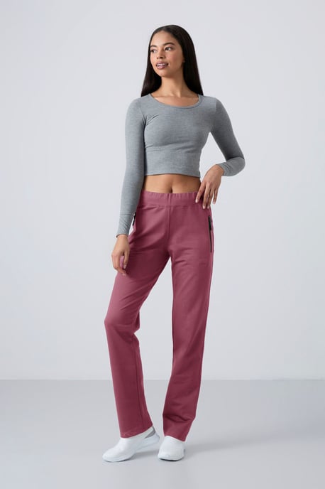 Women's Straight-leg Fleece Sweatpants - Image 1
