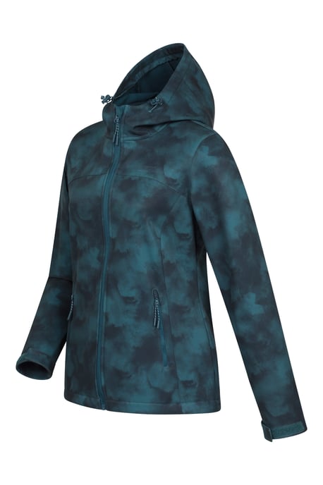 'Exodus' Women's Printed Softshell Jacket Water Resistant Windproof Activewear - Image 3
