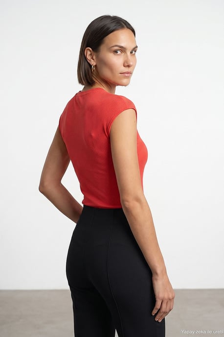 Fitted Cotton Jersey Crew Neck T-Shirt - Image 2
