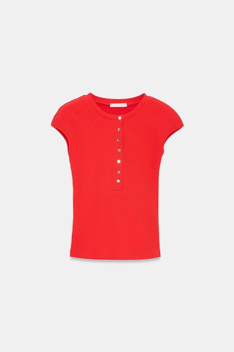 Fitted Cotton Jersey Crew Neck T-Shirt - Image 5