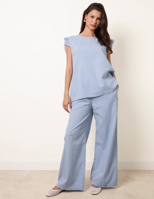 Two Piece Gingham Set - Image 1