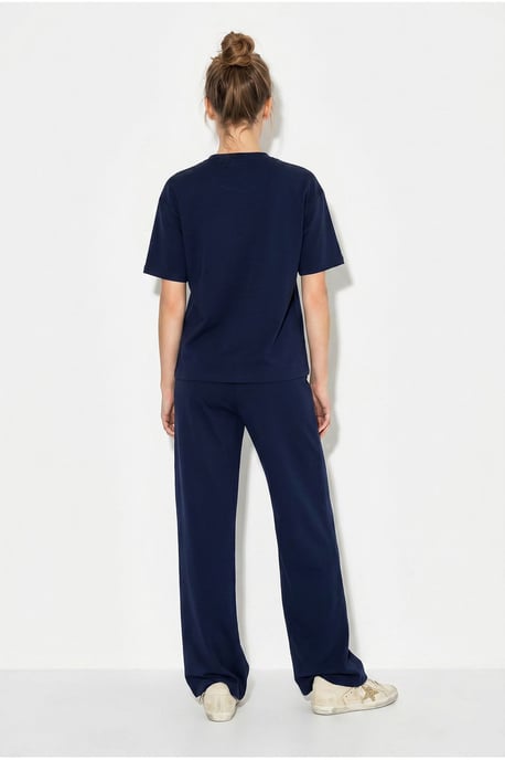 Crew Neck T-Shirt and Pants Two-Piece Set - Image 6