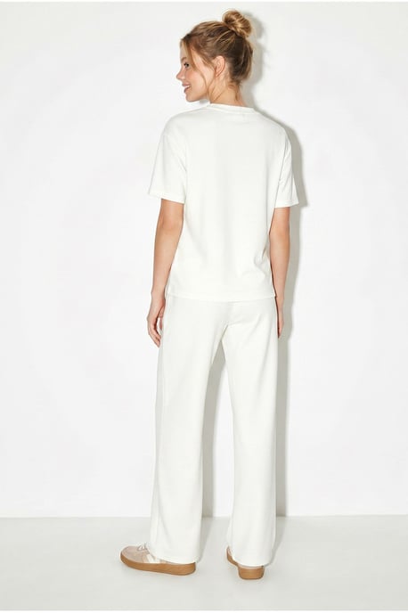 Crew Neck T-Shirt and Pants Two-Piece Set - Image 5