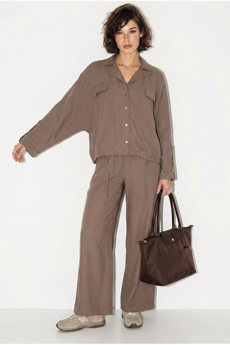Twee-delige Crepe Blouse En Brede Broek - Image 5