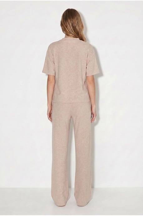 Crew Neck T-Shirt and Pants Two-Piece Set - Image 6