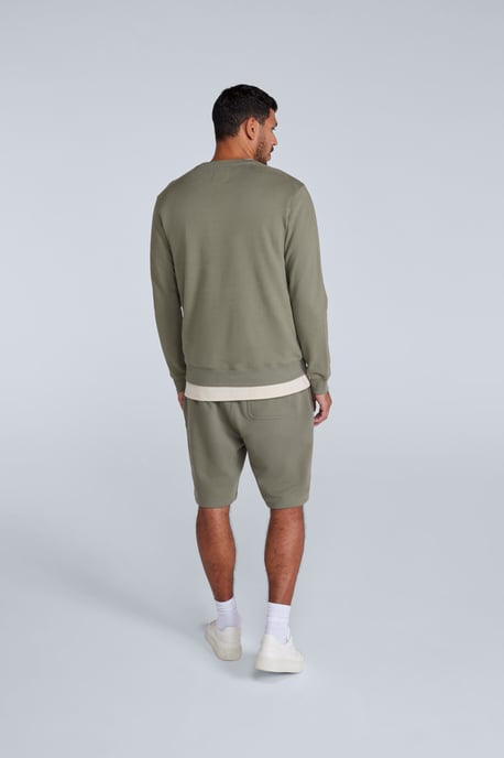 'Driver' Men's Sweatshirt Casual Soft Cotton Lightweight Breathable Pullover Top Khaki - Image 4
