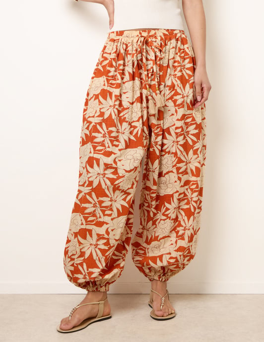 Floral Balloon Pants - Image 2