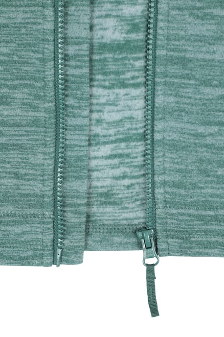 'Snowdonia II' Kids Hoodie with Front Pockets Full Zip Jumper Forest Green - Image 4
